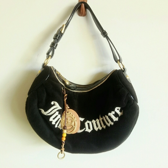 Juicy Couture Handbags - Juicy Couture black plush purse Juicy Couture Handbags - Juicy Couture black plush purse